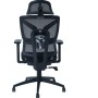 Chaise de Direction Oxygène Base Chrome - Noir