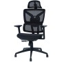 Chaise de Direction Oxygène Base Chrome - Noir