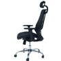 Chaise de Direction Spider Base Chrome - Noir