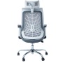 Chaise de Direction Ergonomique Spider Base Chrome - Gris