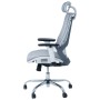 Chaise de Direction Ergonomique Spider Base Chrome - Gris