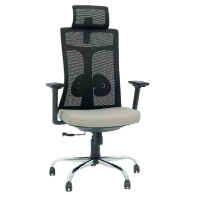 Chaise Directeur Enjoy Avec Accoudoirs - Grège