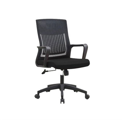 Chaise De Bureau Costa Avec Accoudoirs Noir