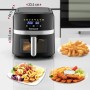 Friteuse digitale sans huile - Air fryer Techwood 8L -Noir