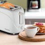 Grille Pain TECHWOOD 700W -Blanc