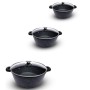 Set De 3 Faitouts TECHWOOD -Gris