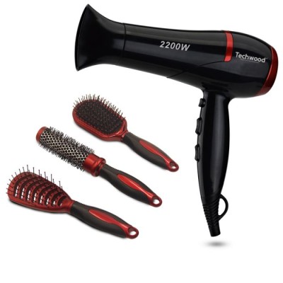 Sèche Cheveux Pro TECHWOOD 2200W -Noir chez affariyet pas cher