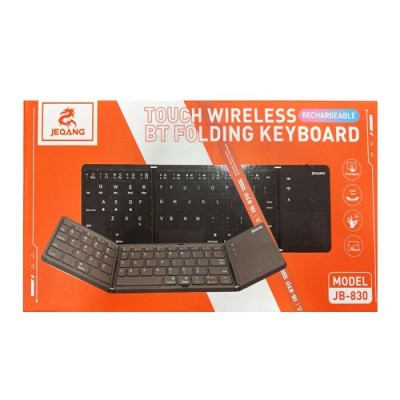 Clavier Sans Fil JEQANG Pliable avec souris - Noir