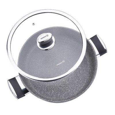 Shallow Pan Korkmaz Palma 24Cm -Gris chez affariyet pas cher