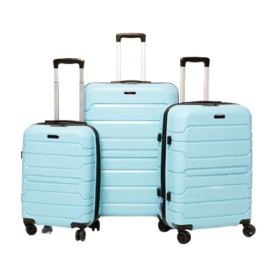 Set De 3 Valises Titou Avec Roues Fixes - Bleu ciel Matt
