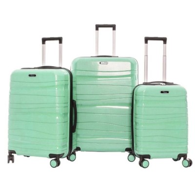 Set De 3 Valises TITOU Incassable Polypropylene - Vert Brillant