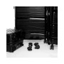 Set De 3 Valises Incassable Avec Roues Démontables - Noir Brillant