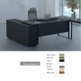 Bureau De Direction Diamond + Retour + Caisson 170×90×75