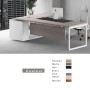 Bureau De Direction Moon + Retour + Caisson 200 X 90 X 75