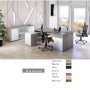 Bureau De Direction Libra + Retour + Caisson 180 X 180 X 75