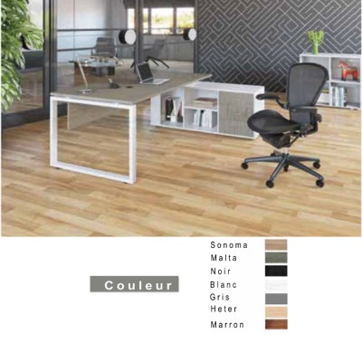 Bureau De Direction Ovana + Retour + Caisson 180 X 90 X 75