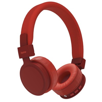 Casque Bluetooth HAMA Freedom Lit II supra-aural pliable avec micro - Rouge