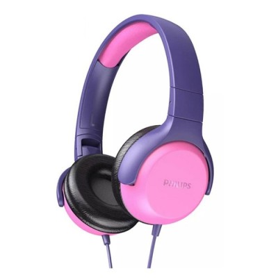 Casque Filaire Kids PHILIPS avec Micro - Rose & Violet