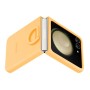 Coque en silicone avec anneau pour Galaxy Z Flip5 - Abricot