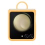 Coque en silicone avec anneau pour Galaxy Z Flip5 - Abricot