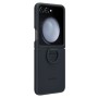Coque en silicone avec anneau pour Galaxy Z Flip5 - Indigo