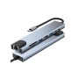Adaptateur 8en1 Type C USB C TO HD TV & SD TF & USB3.0 & USB C & PD & LAN