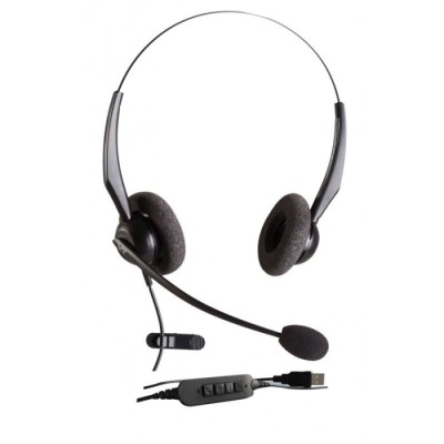 Micro Casque Filaire VT2000 USB - Noir