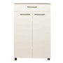 Porte Chaussures Classique SOTUFAB 2P+1T - Chêne Brut / Blanc