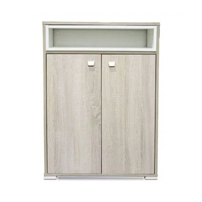 Porte Chaussures SOTUFAB 2 Portes Avec Niche - Chêne Brut
