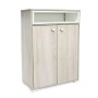 Porte Chaussures SOTUFAB 2 Portes Avec Niche - Chêne Brut