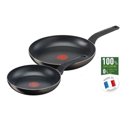 Pack de Poêles TEFAL 24 cm + 28 cm  chez affariyet pas cher