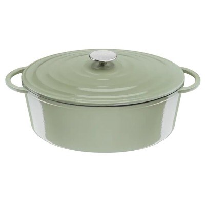 Cocotte en fonte ovale 34x26 cm TEFAL Chez affariyet pas cher