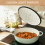 Faitout en fonte peu profonde 28 cm TEFAL -Vert Lichen