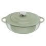 Faitout en fonte peu profonde 28 cm TEFAL -Vert Lichen chez affariyet pas cjer