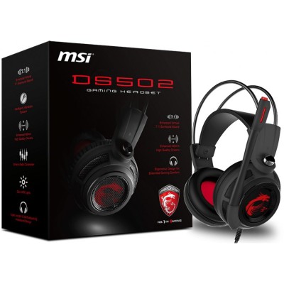 Casque Micro Gaming MSI DS502 - Noir