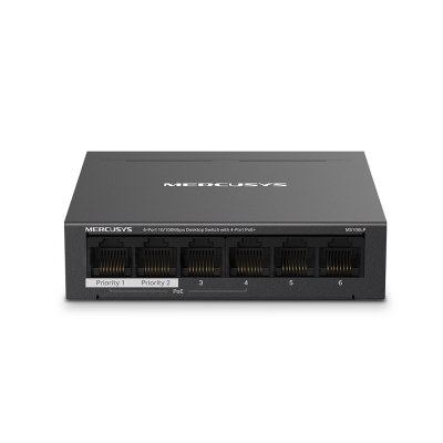Switch De Bureau Mercusys TL-MS106LP 6 Ports 10/100Mbps Avec 4 ports PoE+