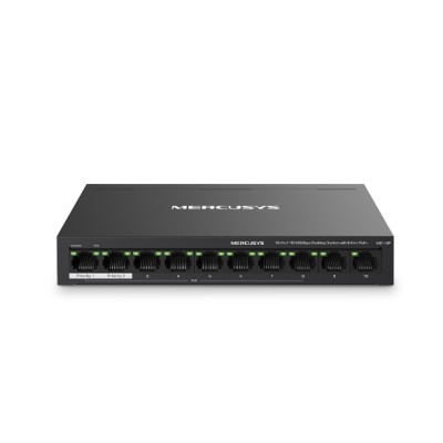 Switch De Bureau Mercusys MS110P 10 ports 10/100 Mbps avec PoE+ 8 ports