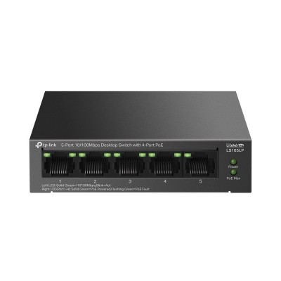 Switch de Bureau TP-Link 5 Ports 10/100 Mbps avec PoE 4 ports