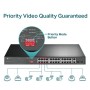 Switch TP-LINK 24 ports PoE+ 10/100 Mbps + 2 ports Gigabit + 2 Ports SFP