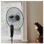 Ventilateur sur pied silencieux LUXELL 45 Watts -Noir