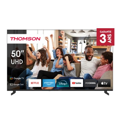 TV THOMSON 50" 50UG4S14 4K UHD Side Feet Google Tv - Noir