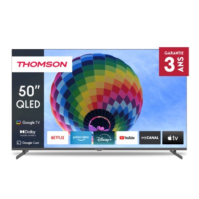 TV THOMSON 50" 50QG4S14 QLED Side Feet Google Tv - Noir