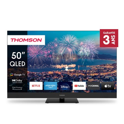 TV THOMSON 50QG6C14 50″ Google Tv QLED Plus - Noir