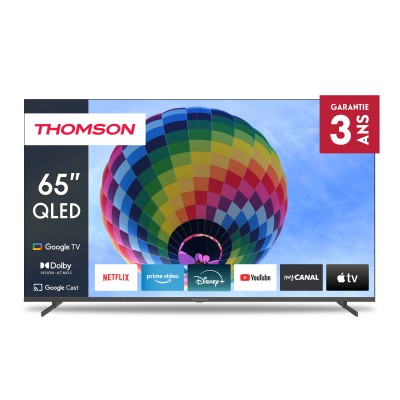 TV THOMSON 65" 65QG4S14 QLED Side Feet Google Tv - Noir