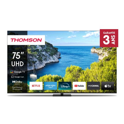 TV THOMSON 75" 75UG5C14 UHD 4K Google Tv - Noir