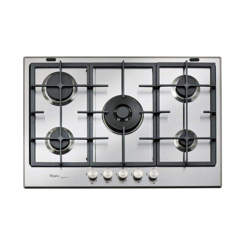 Plaque de cuisson WHIRLPOOL 5 Feux Inox (GMA7522/IXL) whirlpool - 1 Plaque de cuisson WHIRLPOOL 5 Feux Inox (GMA7522/IXL) whirlpool - 1