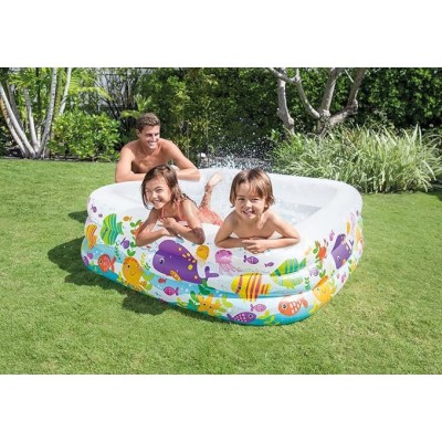 Piscine INTEX Multicolore 160 x 160 x 50 cm