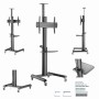 Support Au Sol Avec Roulettes Gembird Pour TV 37″- 70″ - Noir