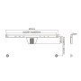 Support mural Gembird pour TV mince 37”-80” 50 kg - Noir