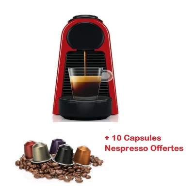 Machine à Café NESPRESSO ESSENZA MINI D30 0.6L -Rouge